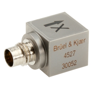 HBK 4527型  三軸加速度計(jì)，高溫，10 mV/g，側(cè)面接頭，氣密，M3螺紋孔，不含電纜