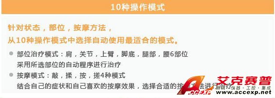 10種操作模式 10種操作模式