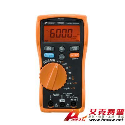 keysight是德 U1233A 手持式數字萬用表，3位半